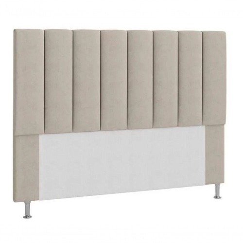 Cabeceira Estofada Cama Box Casal 140 Cm Bege